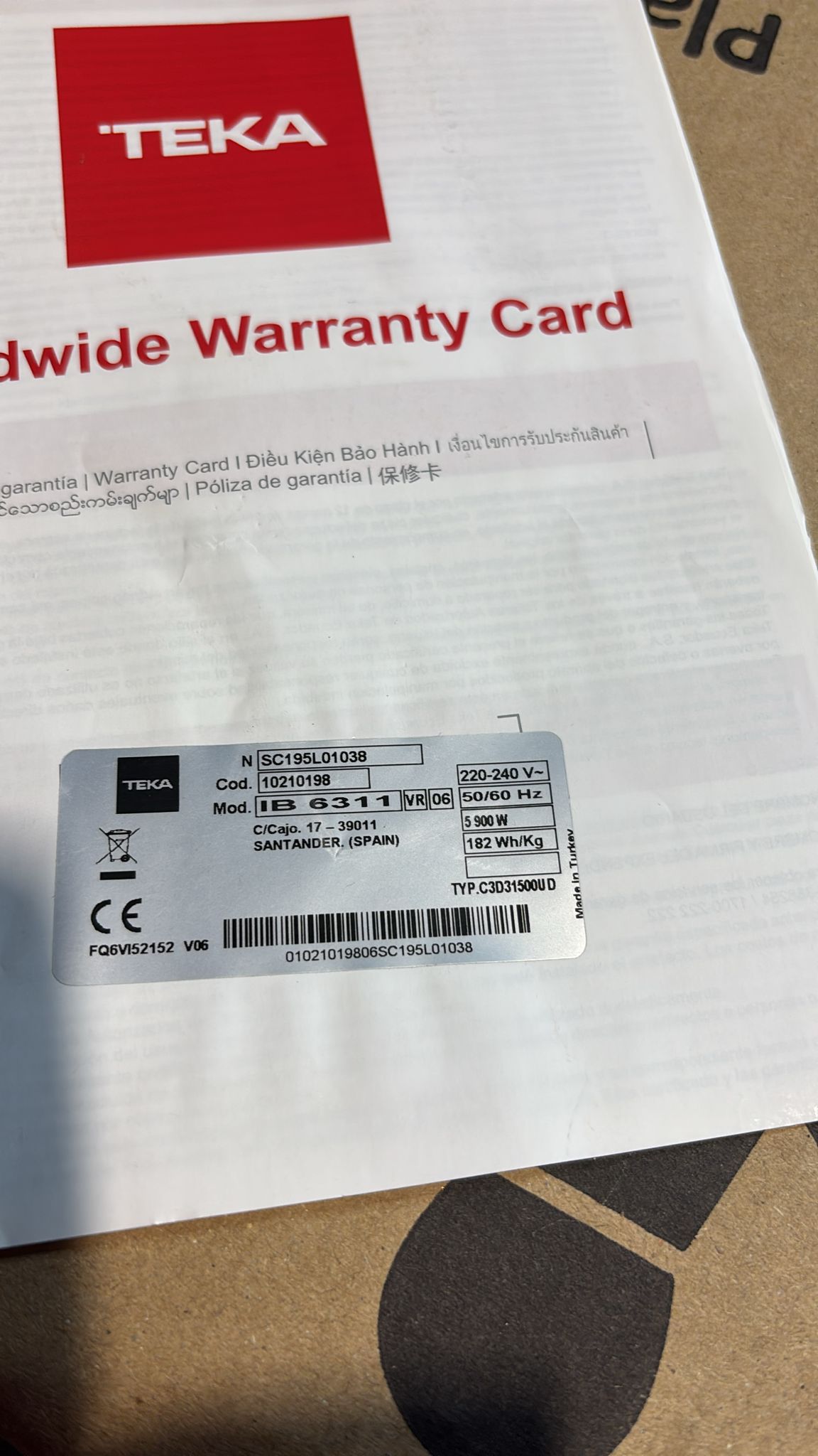 PLACA DE COCINA TEKA