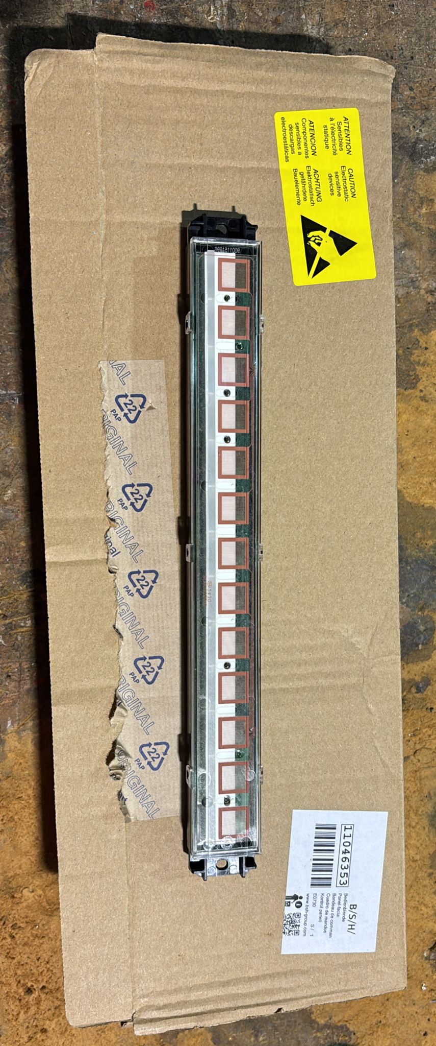 PANEL DE MANDO BOSCH